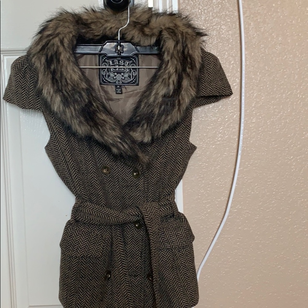 Fur coat . NOT REAL FUR . cause save the animals